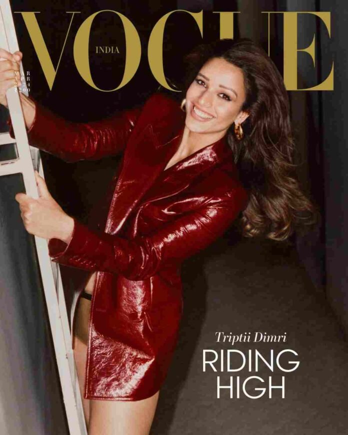 Triptii Dimri Stuns as Vogue India Cover Star, Radiating Old Hollywood Glamour
