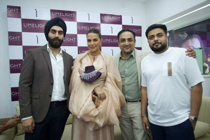 Limelight Diamonds launch their largest store in Delhi, inaugurated by Actress Neha Dhupia