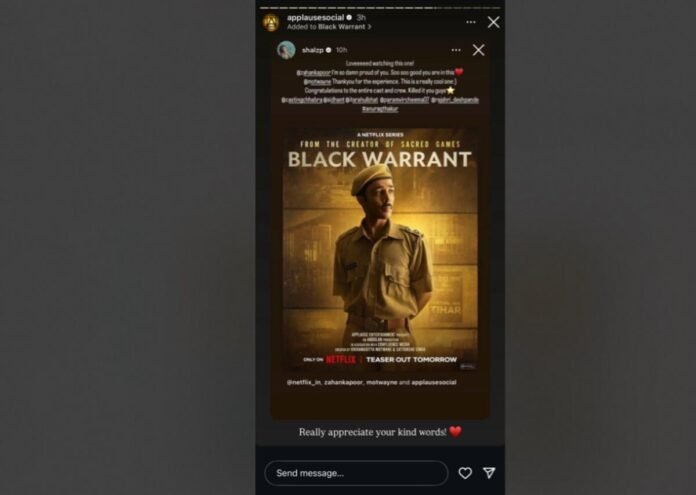 Black Warrant takes 2025 by Storm: Applause Entertainment’s bold storytelling earns Bollywood's Applause