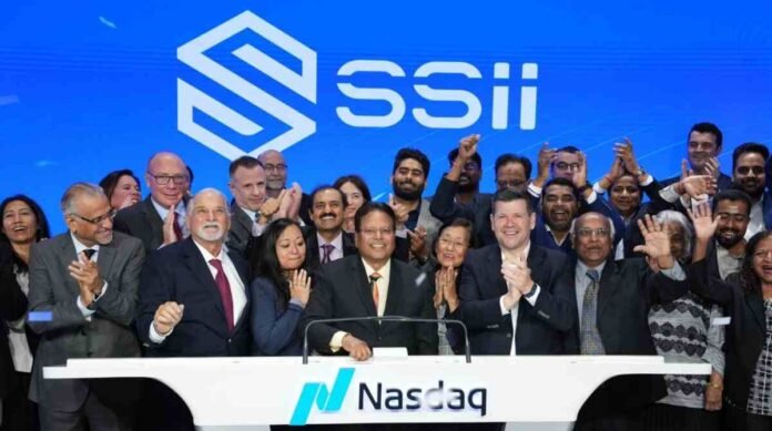 SS Innovations Nasdaq Debut, Indian Medtech Nasdaq, SSI Mantra Surgical Robot, Made in India Global MedTech, SSII Stock Listing, Dr. Sudhir Srivastava Nasdaq, Robotic Surgery India, Healthcare Innovation India, Affordable Robotic Surgery, SS Innovations Revenue Growth, Global Medical Technology, Nasdaq Bell Ringing Ceremony, Indian Start-up Success Story, SSI Mantra International Approval, Advanced Surgical Robotics, SS Innovations International Inc. ,SSII, SSI Mantra Clinical Validation, Robotic Cardiac Surgery India, Medical Device Manufacturing India, Future of Healthcare Technology, Indian Companies on Nasdaq, Cost-effective Robotic Systems, SS Innovations Expansion Plans, FDA Approval SSI Mantra, CE Mark SSI Mantra,