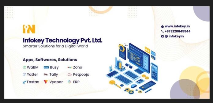 Infokey Technology Business tools, WhatsApp marketing, Marketing automation, Accounting software, Inventory management software, Conversational AI, AI assistant, Chat AI, Small business technology, WaBM, Fastax, Yatter AI, Digital growth, Business simplification, Bulk messaging, Automated replies, Message analytics, GST filing, Invoice creation, Inventory control, ChatGPT integration, Gemini integration, Llama integration, Organic growth, Custom software development, WhatsApp marketing platform for small business, Affordable accounting software for entrepreneurs, AI assistant integrated with WhatsApp and Telegram, Easy to use business tools for non-technical users, How Infokey Technology is helping small businesses grow, Chat-based AI for business productivity, Inventory management software for retailers and wholesalers, Benefits of using WhatsApp for business marketing, Simplifying business processes with technology, Infokey Technology customer reviews, Infokey, WaBM features, Fastax pricing, Yatter AI capabilities,