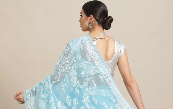 Chikankari, Indian traditional wear, festive fashion, occasion wear, Lucknow chikankari, hand embroidery, Indian ethnic wear, Chikankari saree, Chikankari kurti, Chikankari lehenga, Chikankari suit, Ada Designer Chikan Studio, timeless fashion, comfort wear India