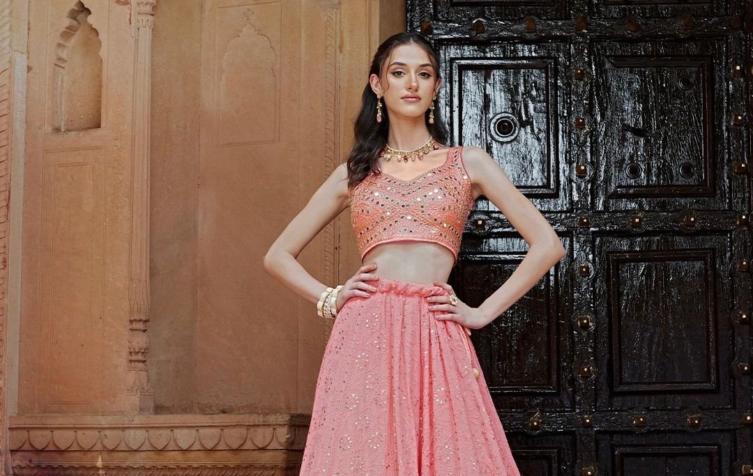 Chikankari, Indian traditional wear, festive fashion, occasion wear, Lucknow chikankari, hand embroidery, Indian ethnic wear, Chikankari saree, Chikankari kurti, Chikankari lehenga, Chikankari suit, Ada Designer Chikan Studio, timeless fashion, comfort wear India