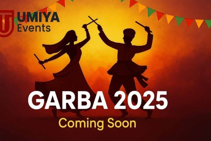 Garba 2025, Navratri Ahmedabad, Umiya Events, dandiya night, Ahmedabad Garba, live music, festive celebration, cultural event, Navratri passes, Gujarat festival