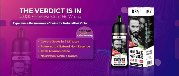 nb BSY Noni, Noni Hair Color Shampoo, Highest Rated, Amazon India, 5 Minute Color, Ammonia-Free, Hair Dye Shampoo, Best Hair Color