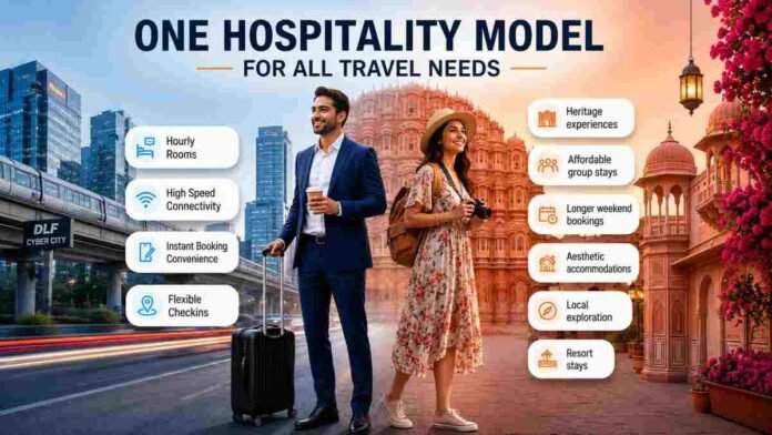 Bag2Bag Hotels, India travel trends, flexible hotel booking, transit hospitality India, work and leisure travel, Gurugram hotels, Jaipur stays, business travel India, experiential travel, hospitality platform India