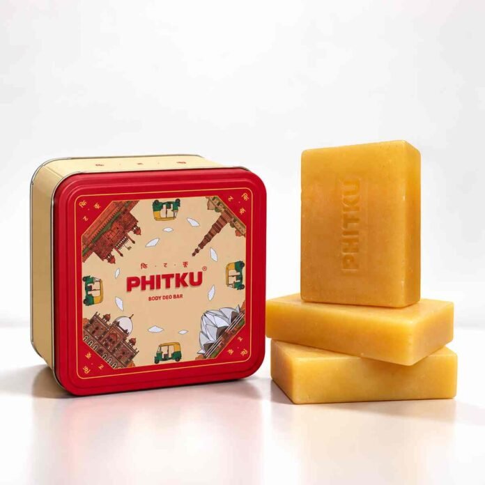 Phitku, Phitku Body Deo Bar, Phitku product launch, body deodorant bar, full body odour control, body odour protection, Phitkari deodorant, potassium alum personal care, alum-based deodorant, 24-hour odour protection, body care products India, personal care brand India, unisex deodorant bar, body acne care, niacinamide body care, Salicylic Acid body care, Indian beauty brands, skincare product launch.